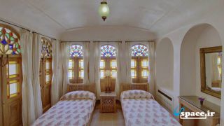 نمایی از اتاق های مجموعه اول ( قاجاری ) - هتل سنتی خانه منوچهری - کاشان